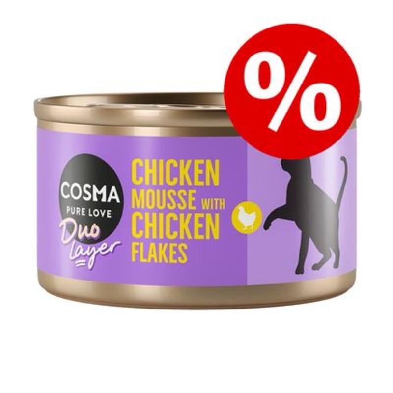 24 x 70g Cosma DUO Layer Wet Cat Food - Special Price! *