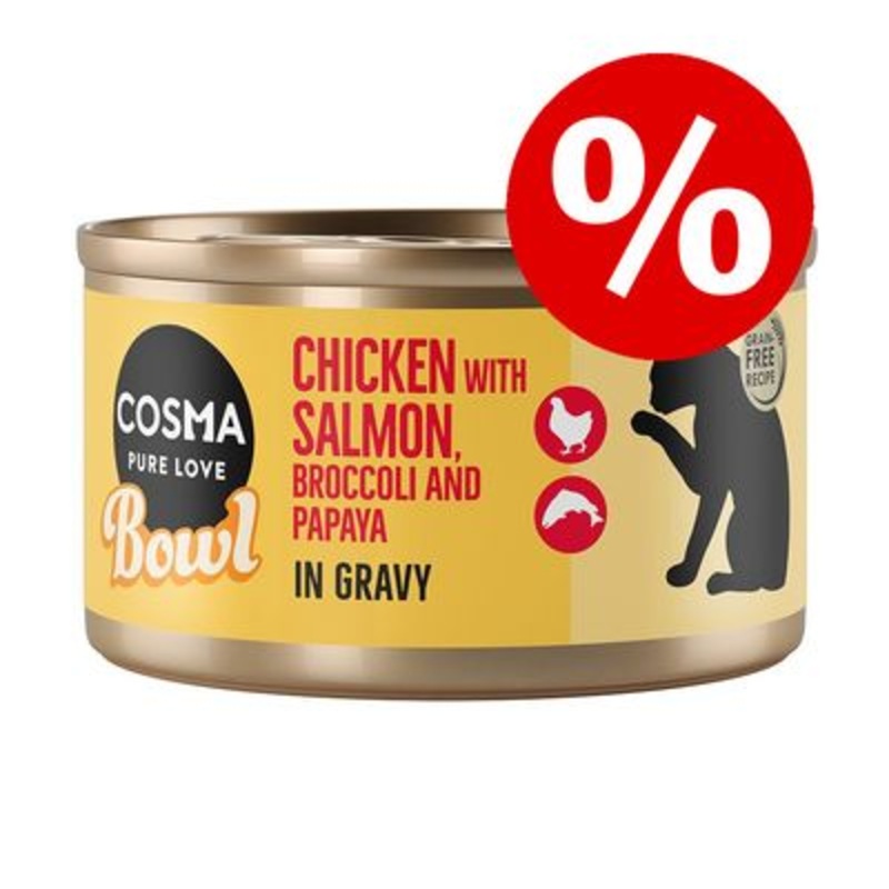 6 x 80g Cosma Bowl Wet Cat Food - Special Price! *