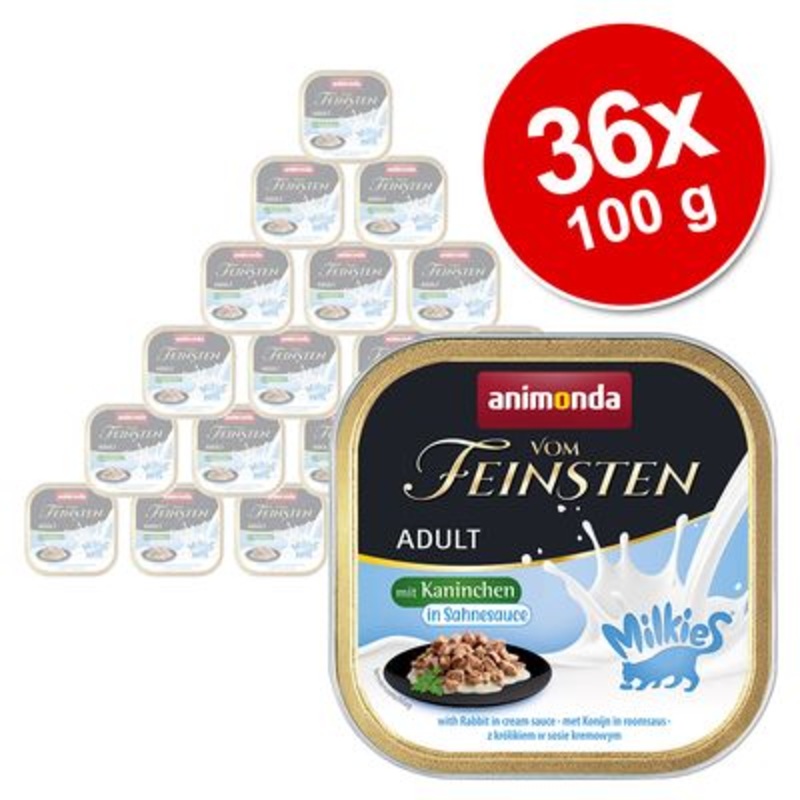 animonda Vom Feinsten Adult Milkies in Sauce Saver Pack 32 x 100g