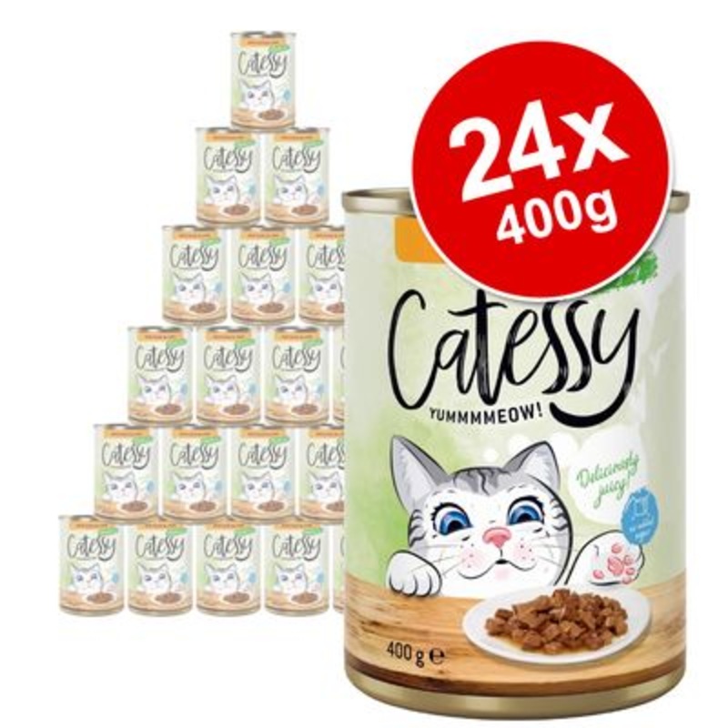 Catessy Chunks in Gravy or Jelly Saver Pack 24 x 400g