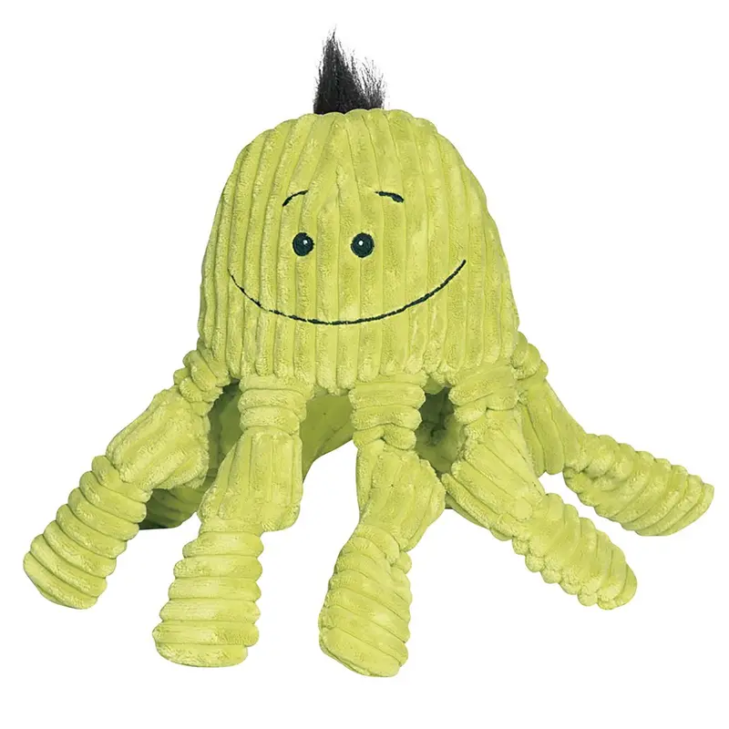 HuggleHounds Octo-Knottie Dog Toy - Citron