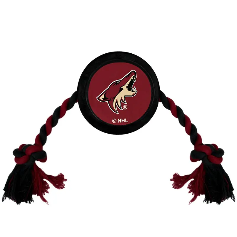 Arizona Coyotes Hockey Puck Dog Toy