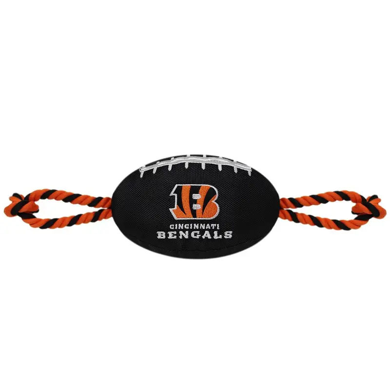 Cincinnati Bengals Plush Football Dog Toy