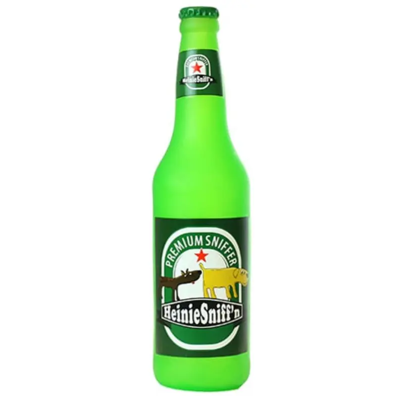 Silly Squeakers Beer Bottle Dog Toy - Heinie Sniff'n