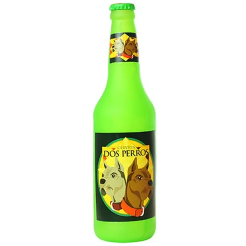 Silly Squeakers Beer Bottle Dog Toy - Dos Perros