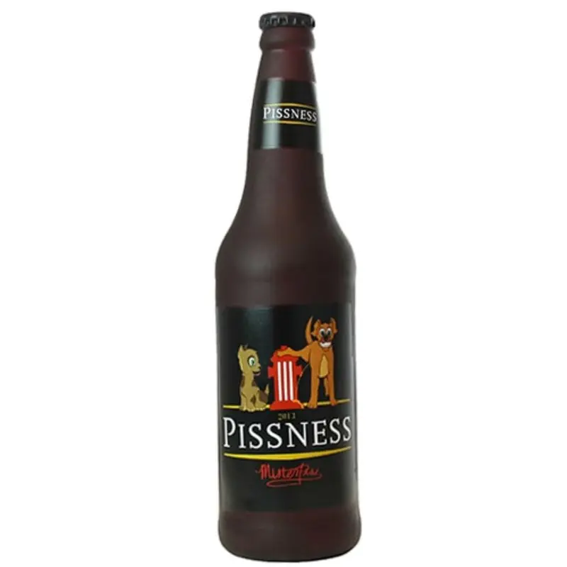 Silly Squeakers Beer Bottle Dog Toy - Pissness
