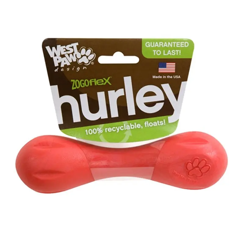 West Paw Hurley Dog Toy - Ruby Red