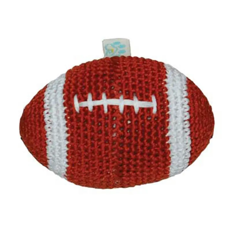Football Crochet Dog Toy by DOGO