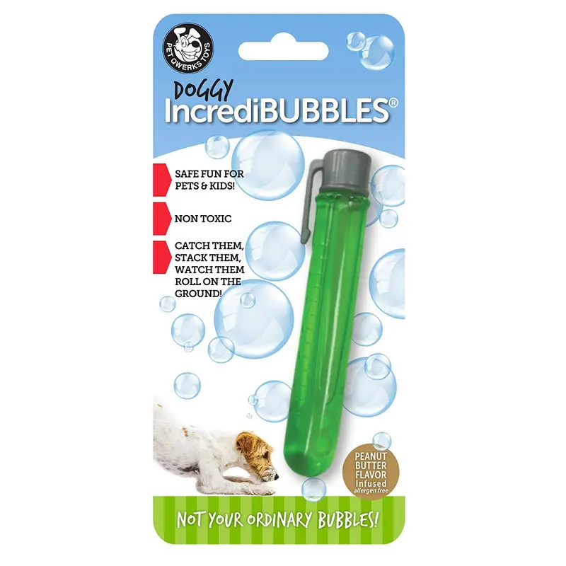Pet Qwerks Doggy Incredibubbles Peanut Butter Flavored Bubbles