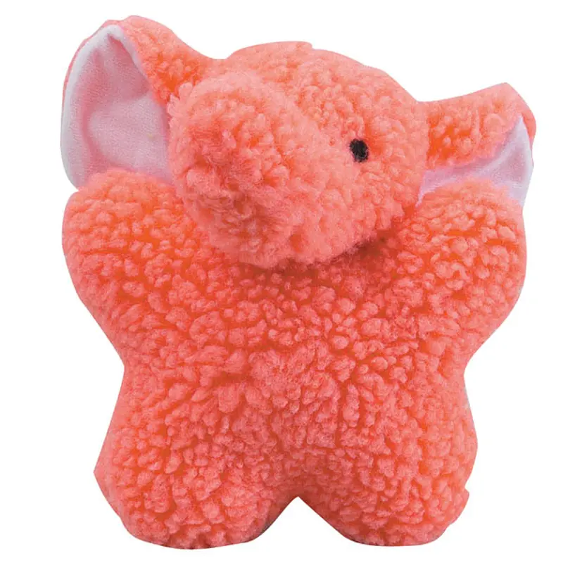 Zanies Cuddly Berber Babies Dog Toy - Pink Elephant