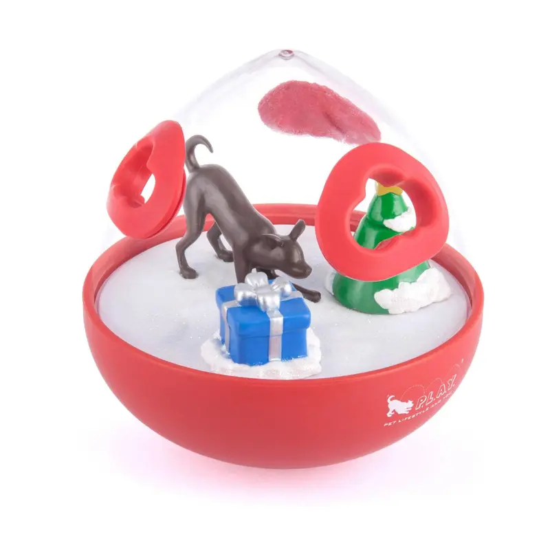 P.L.A.Y. Wobble Ball Enrichment Dog Toy - Holiday Edition