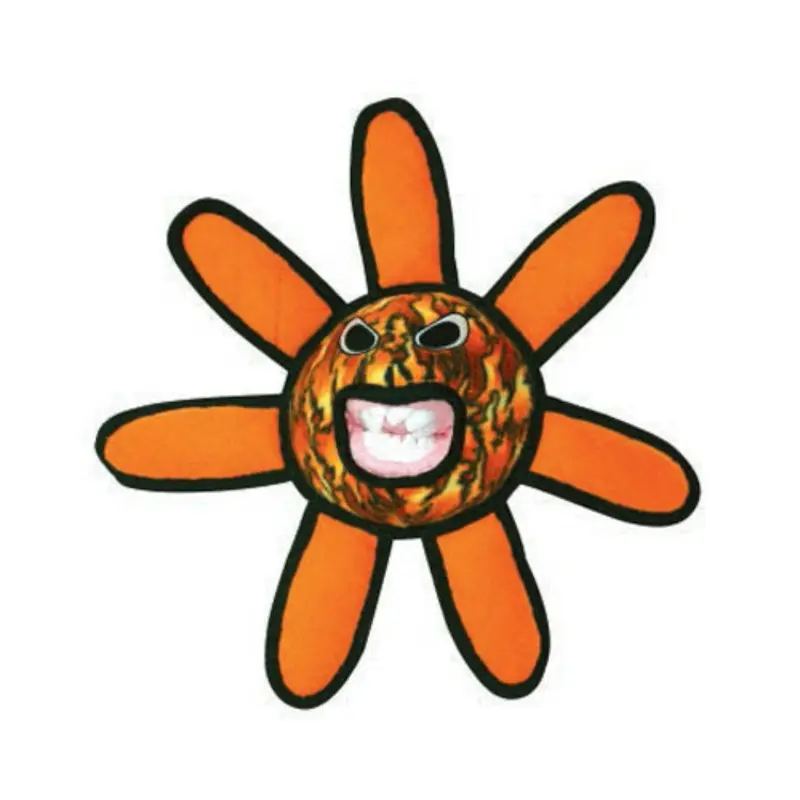 Tuffy Alien Series Dog Toy - Fire Flower