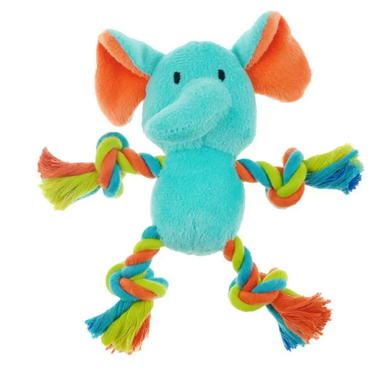 Chomper Mini Safari Tug Me Dog Toy - Elephant