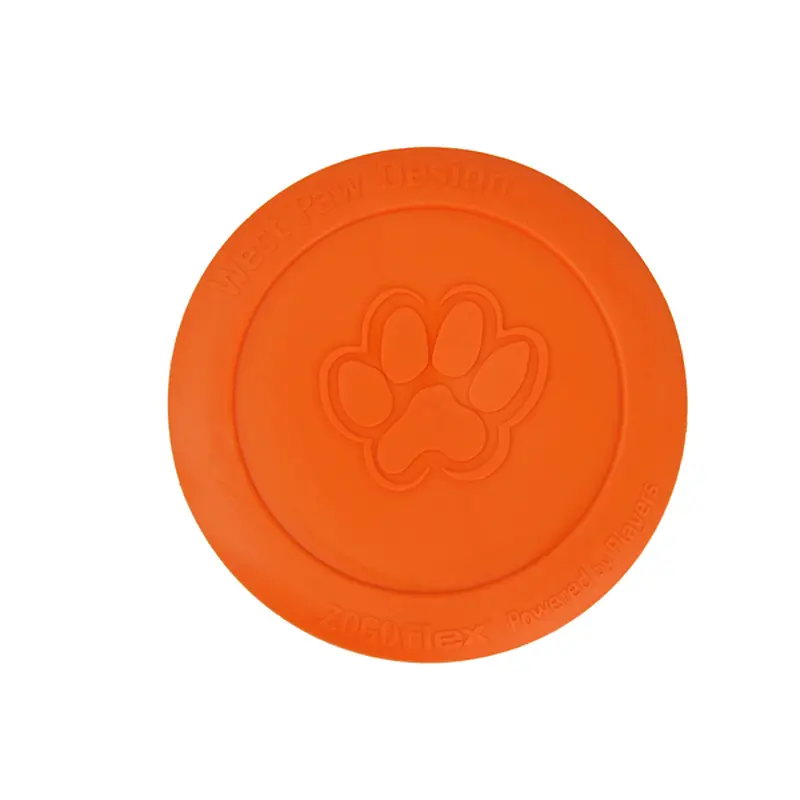 West Paw Zisc Flying Dog Toy - Orange