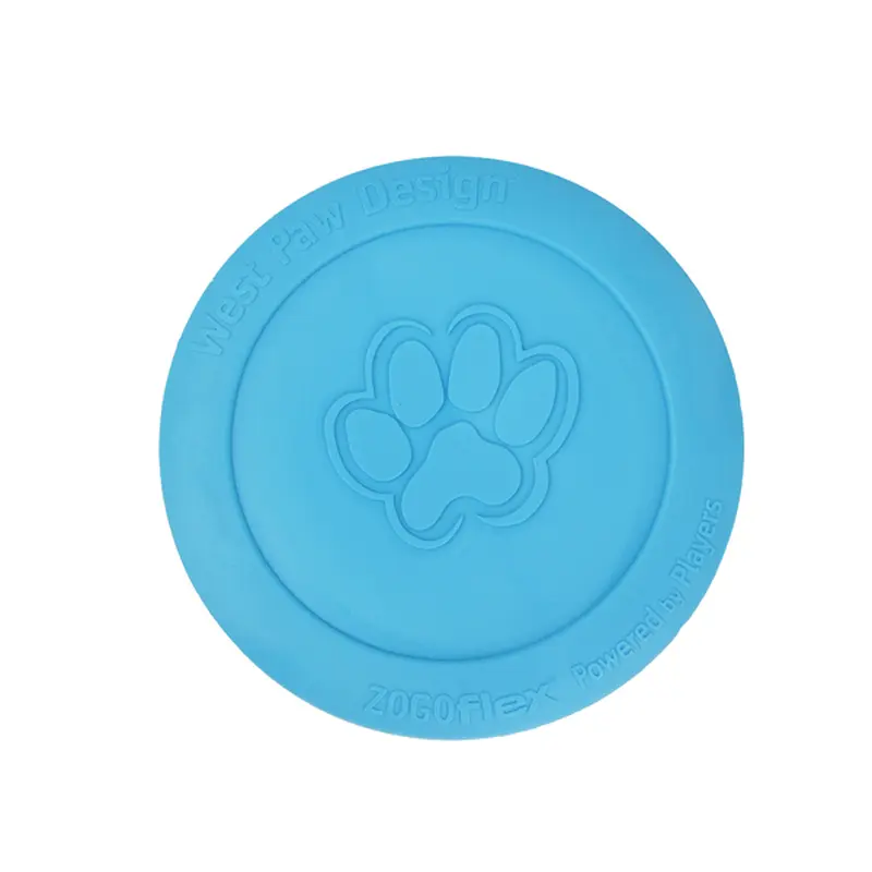 West Paw Zisc Flying Dog Toy - Blue