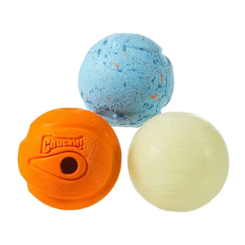 Chuckit! Fetch Medley Balls Dog Toy Series 1 - 3-Pack 
