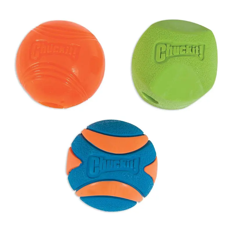 Chuckit! Fetch Medley Balls Dog Toy Series 2 - 3-Pack 