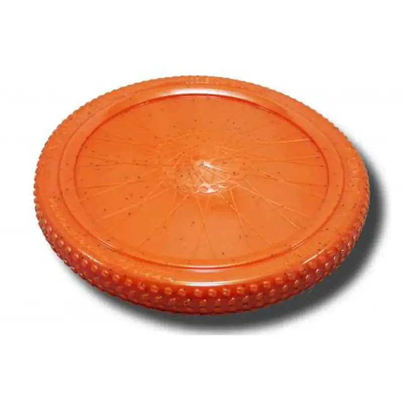 Cycle Dog Ecolast Flat Tire Flyer Dog Toy - Orange