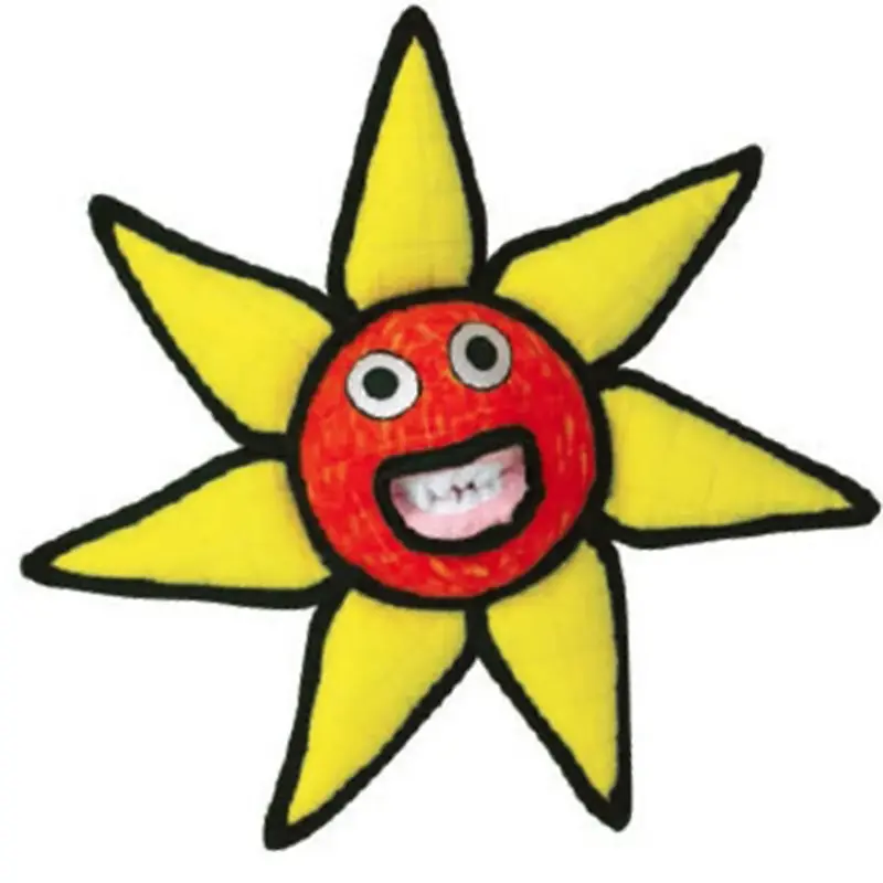 Tuffy Alien Series Dog Toy - Red Flower