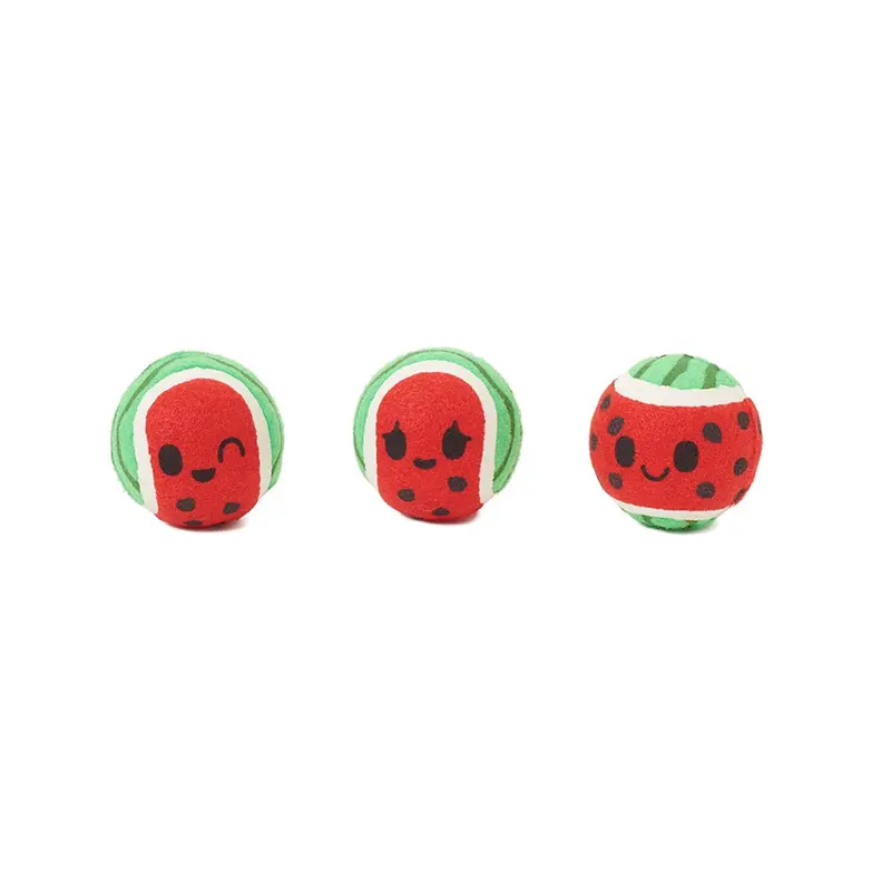 BARK Watermelon Tennis Balls Dog Toy - 3 Pack