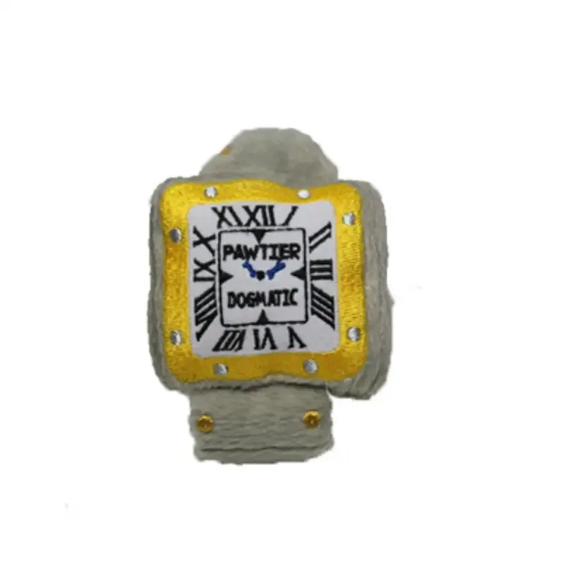 Haute Diggity Dog Pawtier Watch Plush Dog Toy