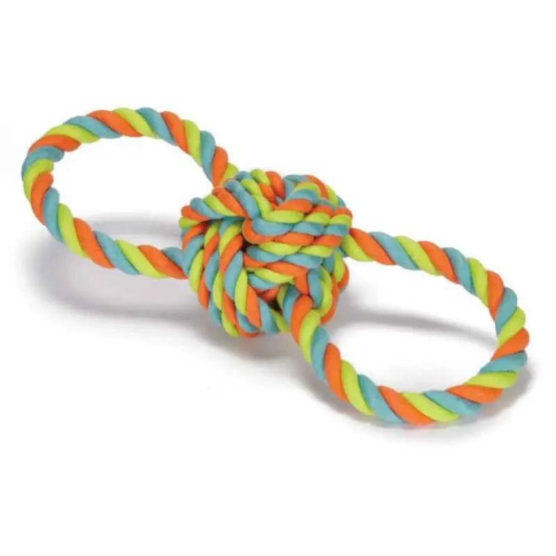 Chomper Figure 8 Rope Ball Dog Toy