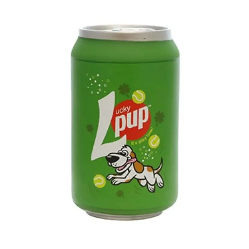 Silly Squeakers Soda Can Dog Toy - Lucky Pup