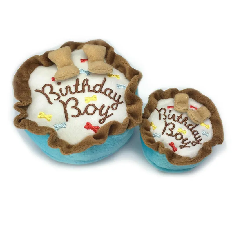 Haute Diggity Dog Birthday Boy Cake Plush Dog Toy