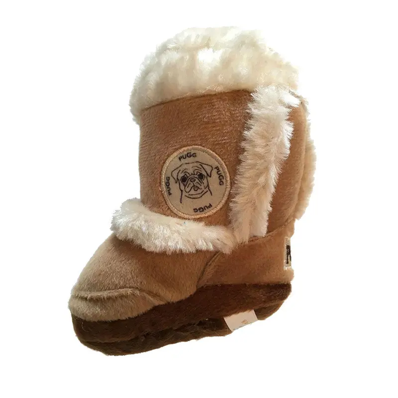 Haute Diggity Dog Pugg Boot Plush Dog Toy