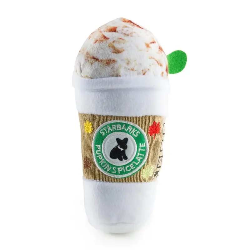 Haute Diggity Dog Starbarks Pupkin Spice Latte Plush Dog Toy