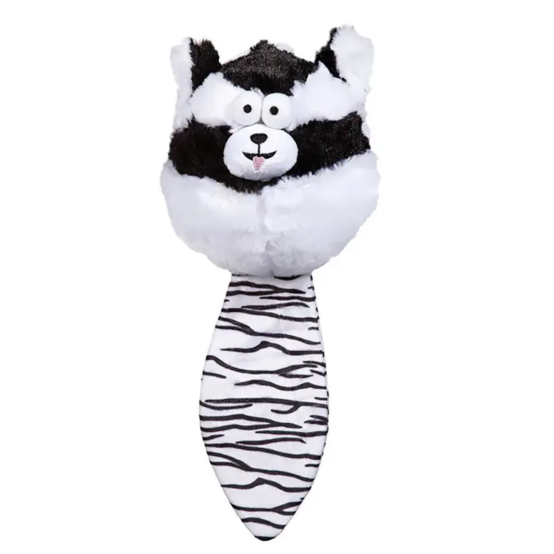 Zanies Funny Furry Fatties Dog Toy -  Skunk
