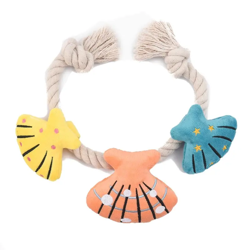 HugSmart Pirate Pups Dog Toy - Shell Necklace