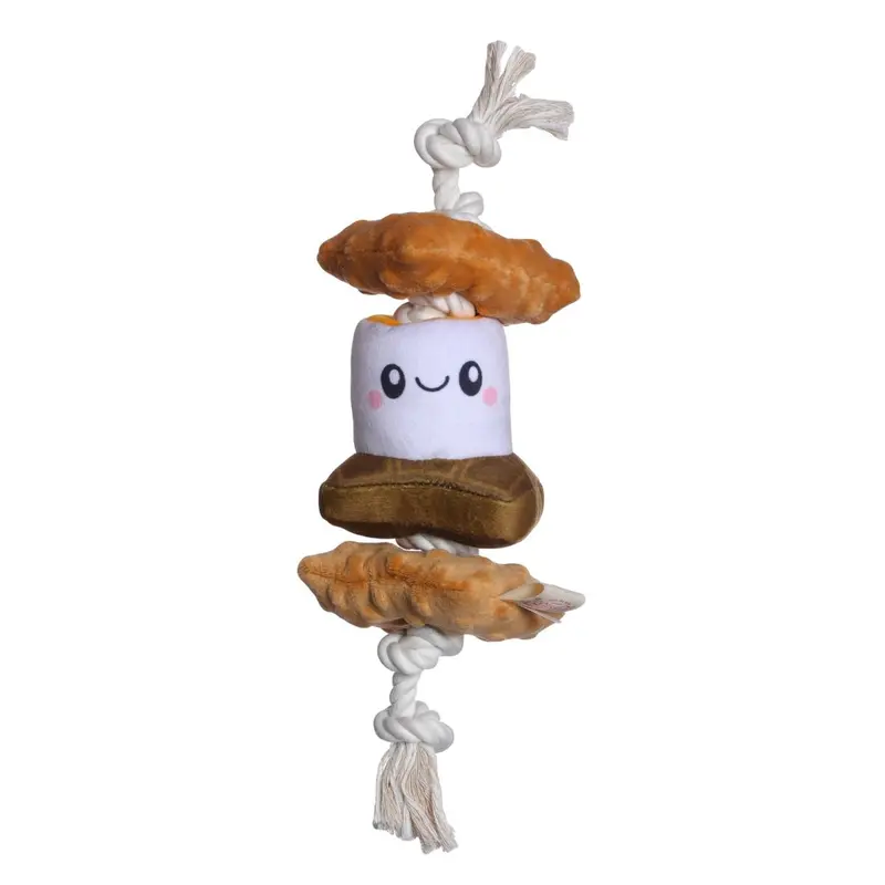 Territory 2 in 1 Squeaker Tug Dog Toy - S'mores