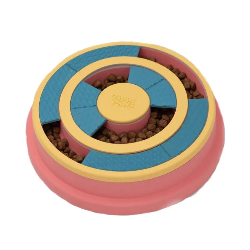 ZippyPaws SmartyPaws Puzzler Feeder Dog Bowl - Wagging Wheel