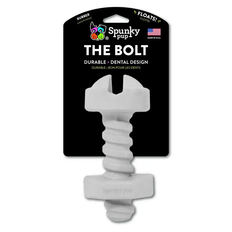 Spunky Pup Rubber Tool Dog Toy - The Bolt
