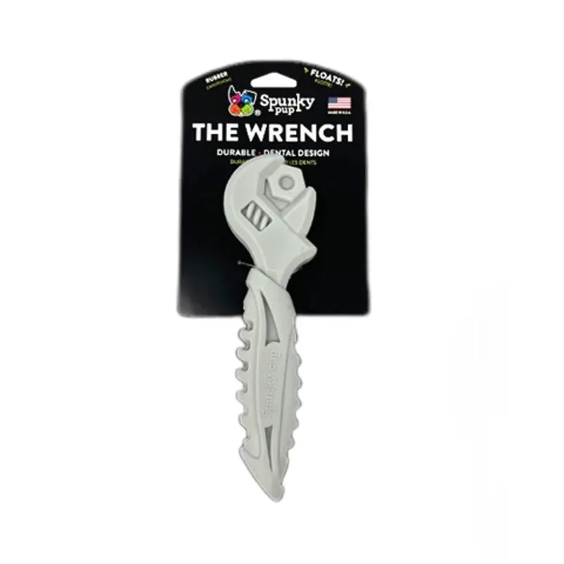 Spunky Pup Rubber Tool Dog Toy - The Wrench