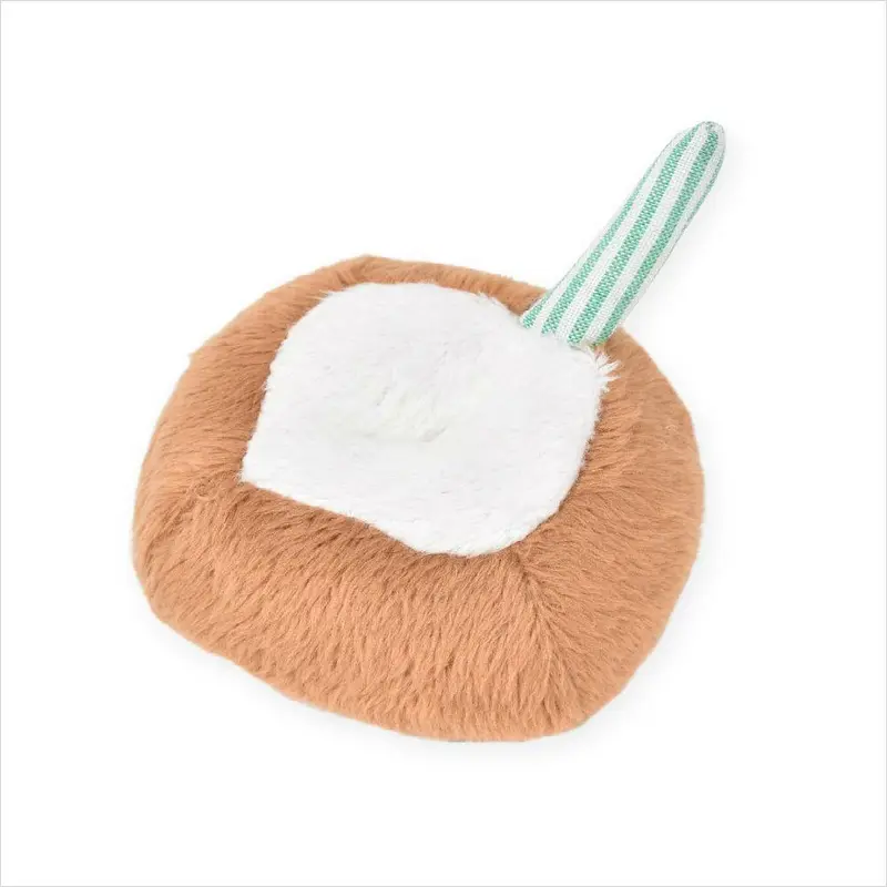 Oscar Newman Pipsqueak Dog Toy - CocoTherapy Coconut