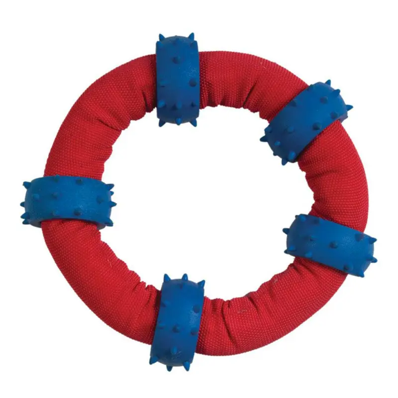 Chomper Gladiator Tuff Nylon Toss-and-Tug Ring Dog Toy
