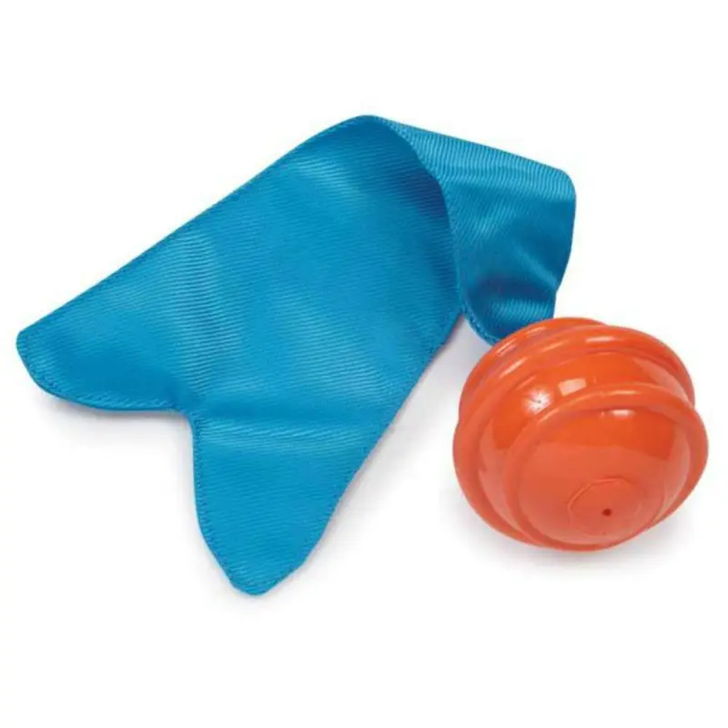 Infinity Spiral Ball with Ballistic Tail Dog Toy - Orange