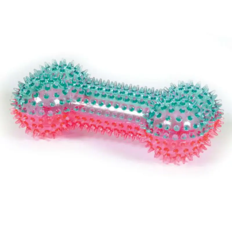 Play 365 Spike Society Bone Dog Toy - Blue/Pink