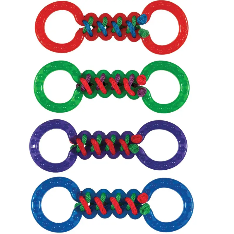 Chomper Braided TPR Double Tug Dog Toy - Assorted Colors