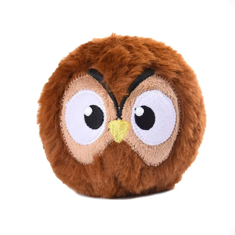 HugSmart 2 in 1 Zoo Ball Dog Toy - Owl