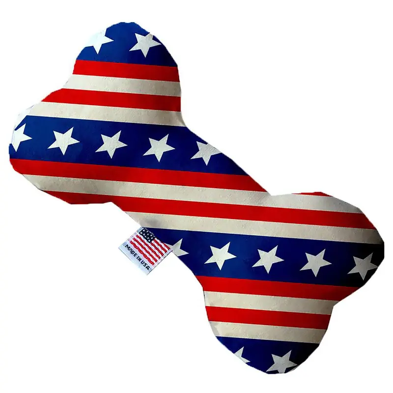 Bone Dog Toy - Stars and Stripes