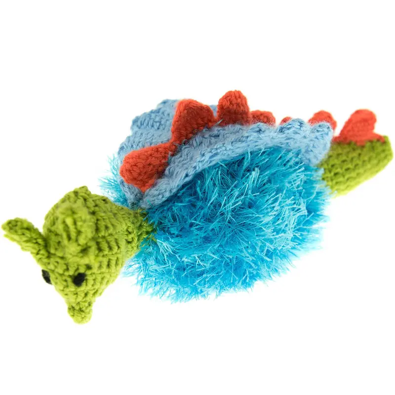 OoMaLoo Handmade Dragon Dog Toy - Blue
