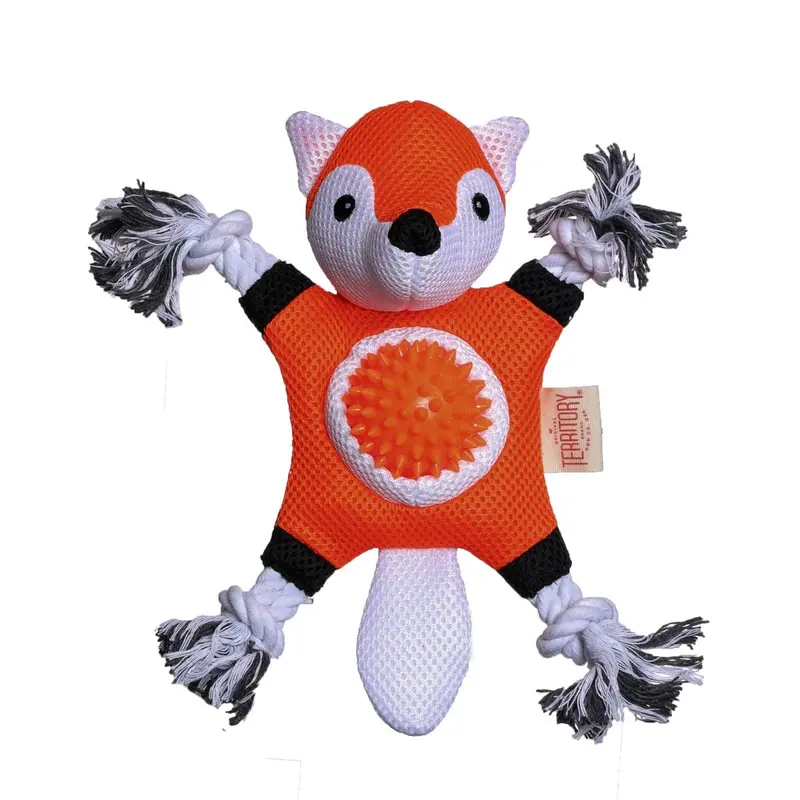 Territory 2 in 1 Tug & Fetch Dog Toy - Fox