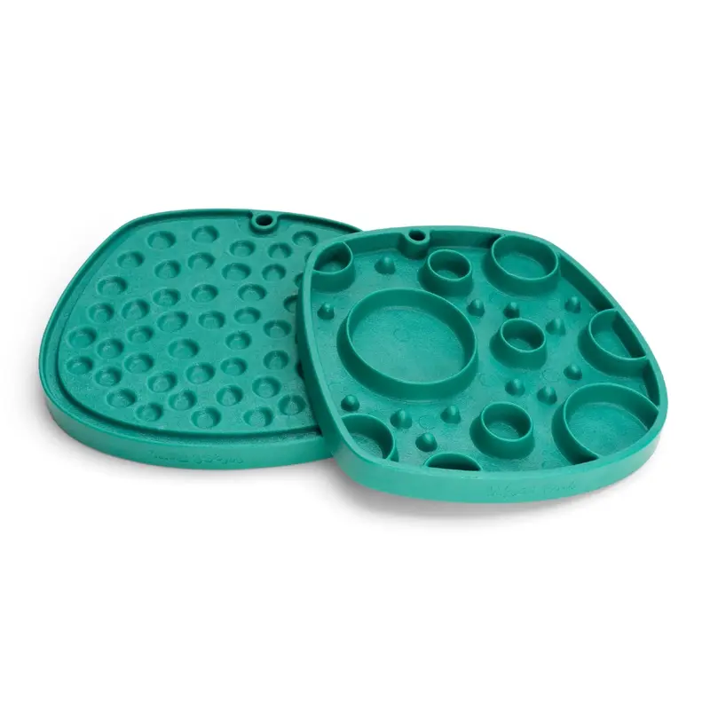 West Paw Seaflex Feast Mat Dog Slow Feeder - Green Kelp Bubbles