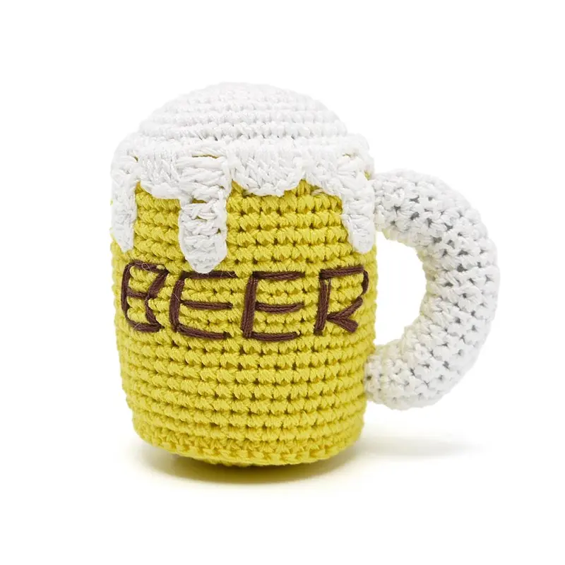 PAWer Squeaky Dog Toy by Dogo - Beer Mug