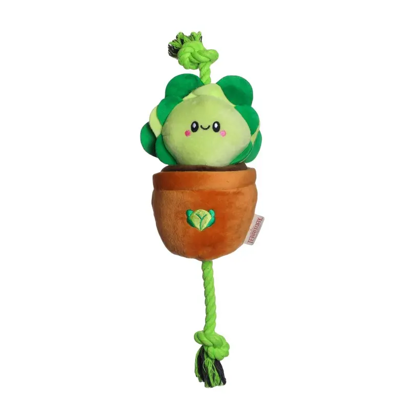 Territory 2 in 1 Treat & Tug Dog Toy - Lettuce