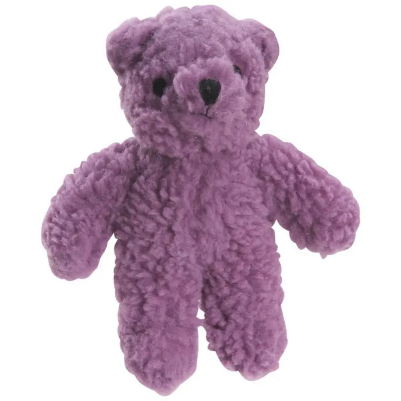 Zanies Berber Bear Dog Toy - Purple