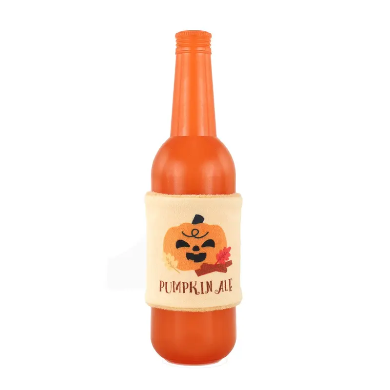 HugSmart Howloween Night Boozy Tailz TPR Rubber Dog Toy - Pumpkin Ale